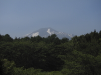 岩手山が見えました